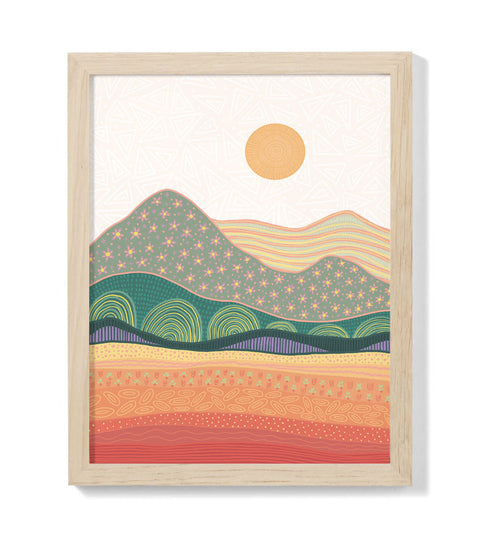 Playful Mountains Print