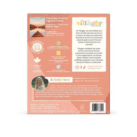 Canoeing at Dawn 500-Piece Puzzle