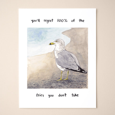Motivational Gull Comic Print