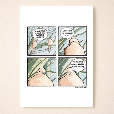 The Volume Is The Message Comic Print