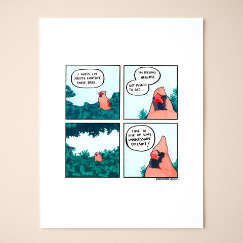 Content Comic Print
