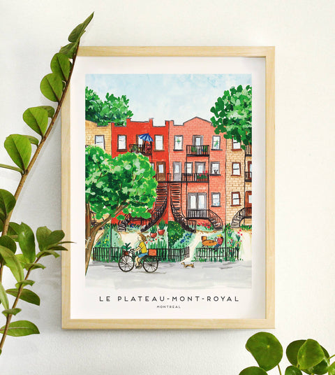 Montréal's Plateau Mont Royal Print