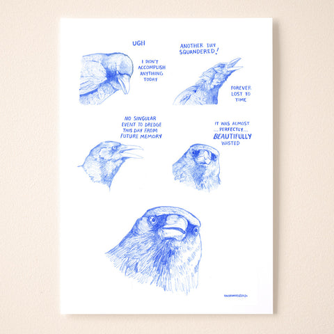 A Beautifully Squandered Day Comic Print