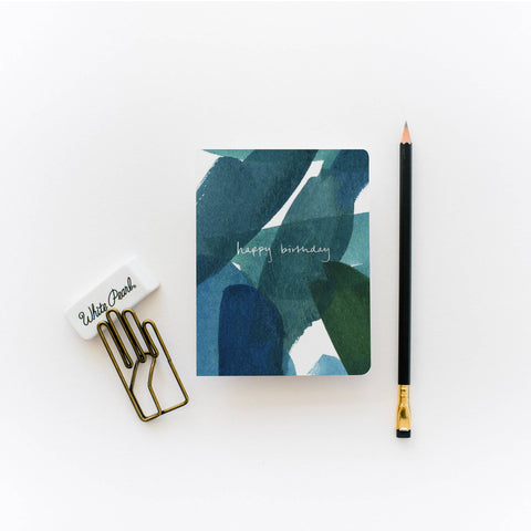 Blue in Green Birthday Card