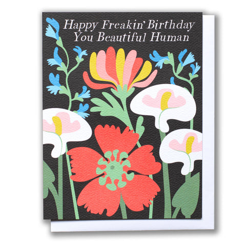 Beautiful Poppy Freakin' Birthday Card
