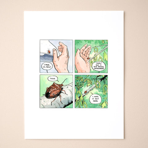 Mme. Punaise Comic Print