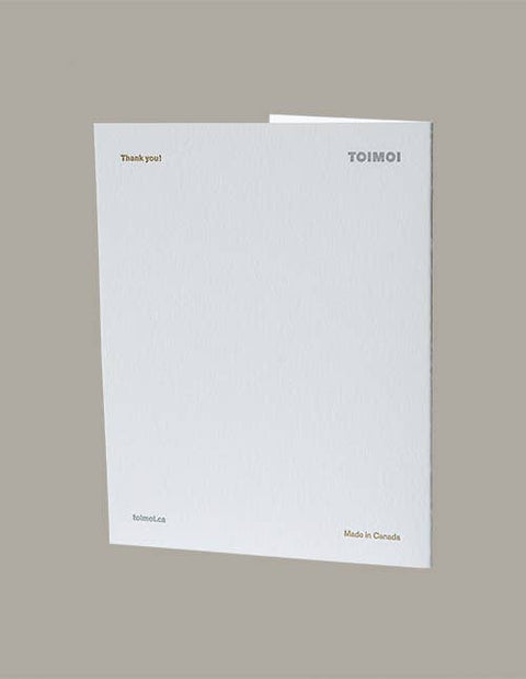 Thank You Letterpress Card