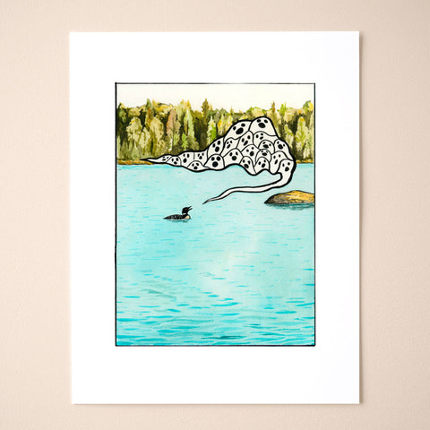Loon Call Comic Print