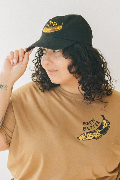 Been Better Banana Forest Green Dad Hat