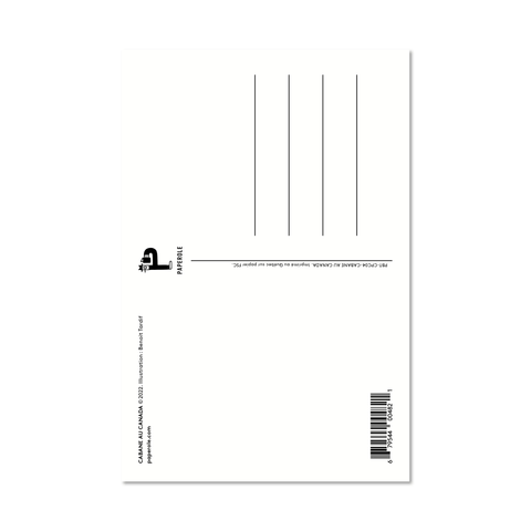 Cabane au Canada Postcard