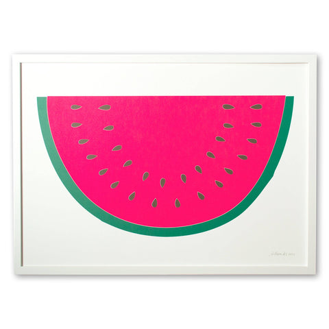 Neon Watermelon 3-Colour Screen Print