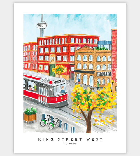 Toronto's King Street West Print