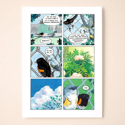 Parallel Dimension Comic Print
