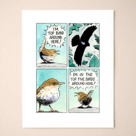 Top Bird Comic Print