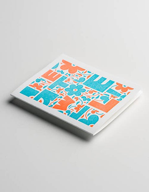 Get Well Letterpress Card