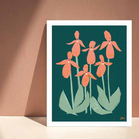 Pink Lady’s Slippers Print