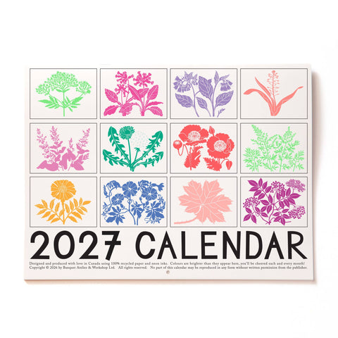 2027 Medicinal Plants Calendar