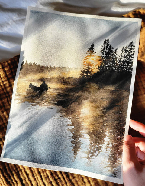 A Moment on the Lake Print