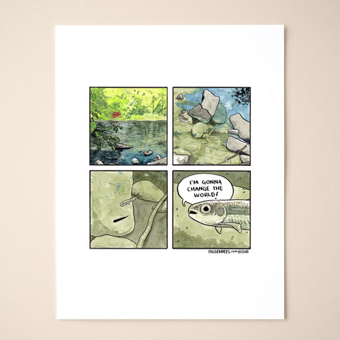 Minnow’s World Comic Print