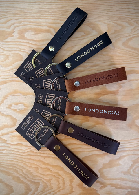 London Leather Key Loop