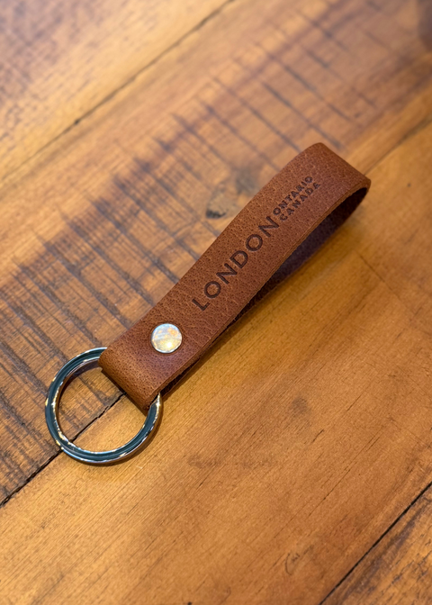 London Leather Key Loop