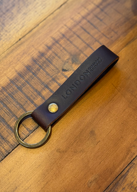London Leather Key Loop