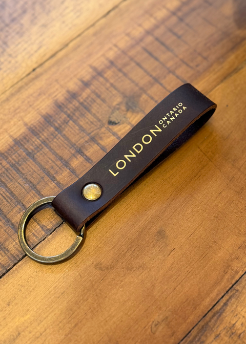 London Leather Key Loop
