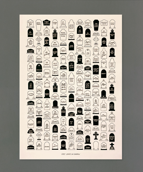 Lost Loves of London Silkscreened Poster