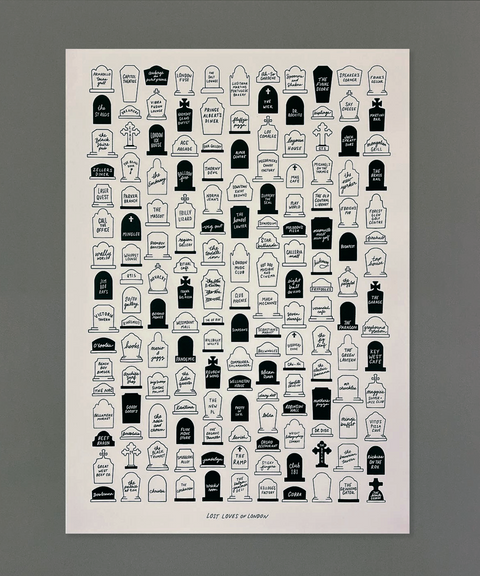 Lost Loves of London Silkscreened Poster