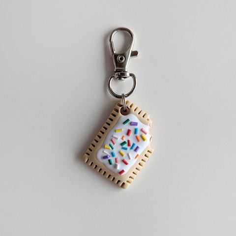 Confetti Toaster Pastry Keychain