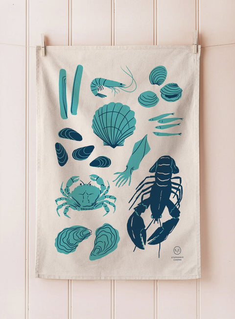 Seafood Tea Towel
