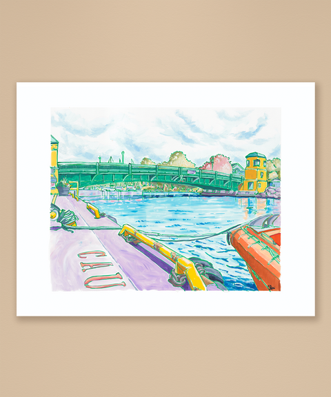 Port Stanley Lift Bridge Print