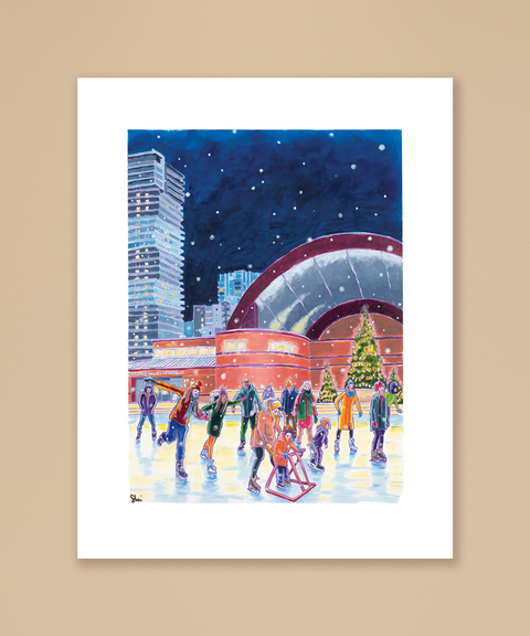 Skating Victoria Park Print