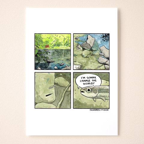 Minnow’s World Comic Print