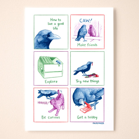 How To Live A Good Life Comic Print