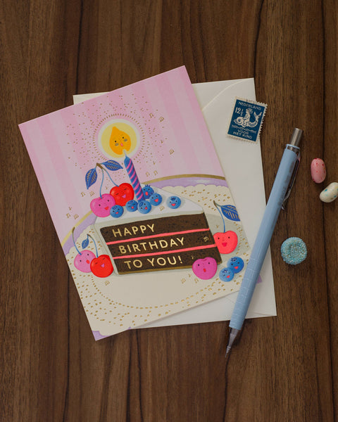 Berry Serenade Birthday Card