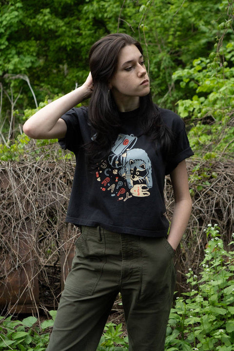 Scrappy Raccoon Boxy Tee