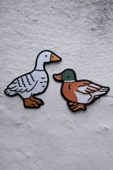 Fowl Embroidered Sticky Patch Duo