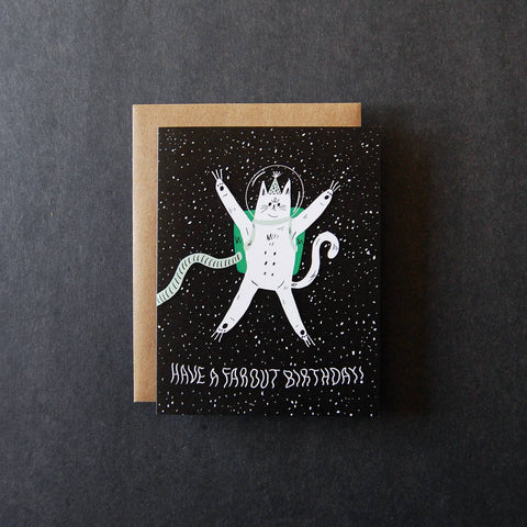 Far Out Birthday Card