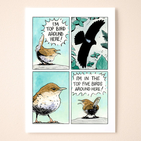 Top Bird Comic Print