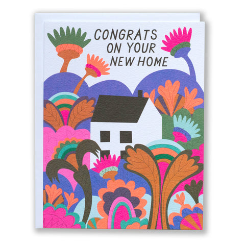 Psychedelic Garden Home Card