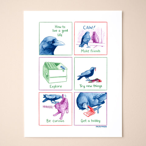 How To Live A Good Life Comic Print