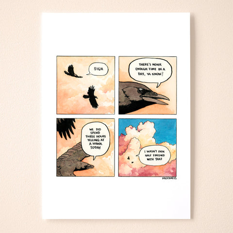 Never Enough Time Comic Print