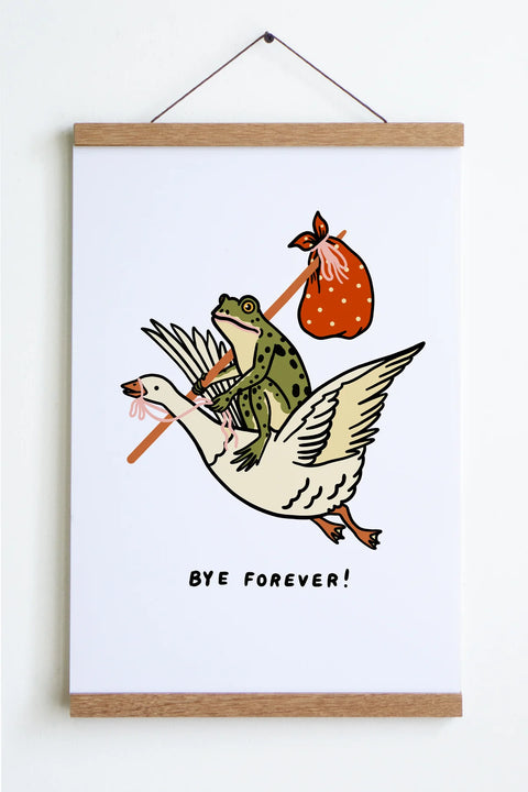 Bye Forever Goose Print