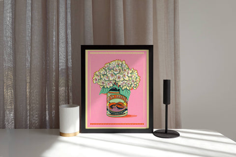 Hydrangeas in NS Lobster Tin Print