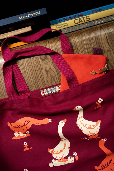 Goose Morning Flat Tote
