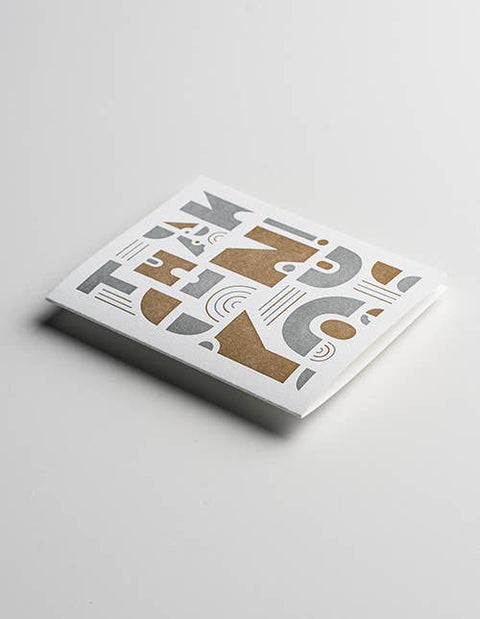 Thank You Letterpress Card