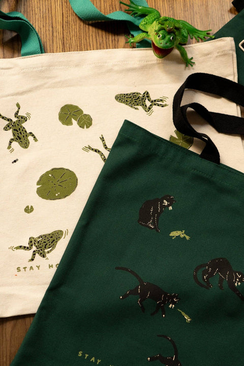 Frog Days Flat Tote