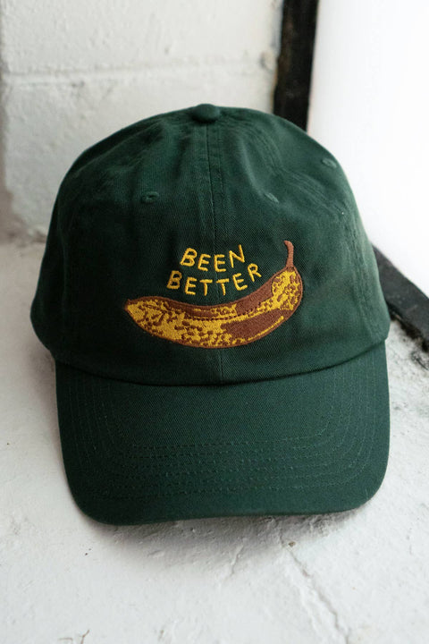 Been Better Banana Forest Green Dad Hat