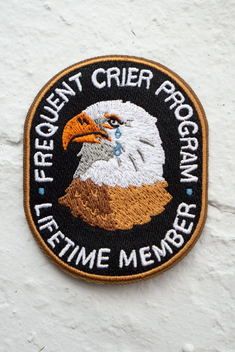 Frequent Crier Embroidered Sticky Patch